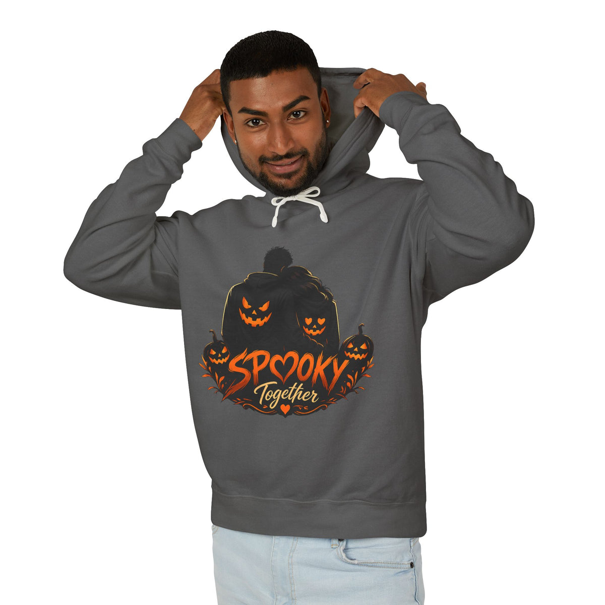 Spooky Together Hoodie — Halloween Jack-o'-Lantern Graphic Sweatshirt