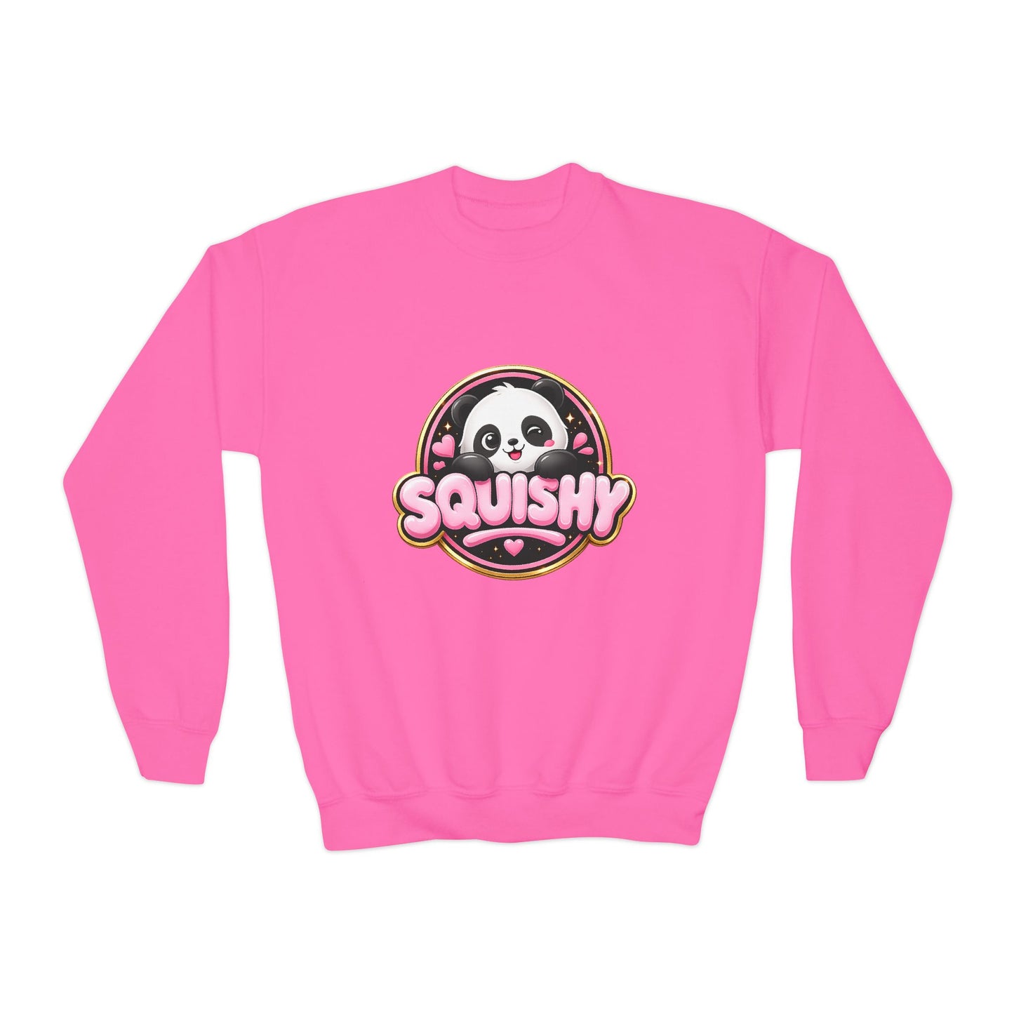 Kids 'Squishy' Panda Crewneck Sweatshirt – Cute Plush Graphic