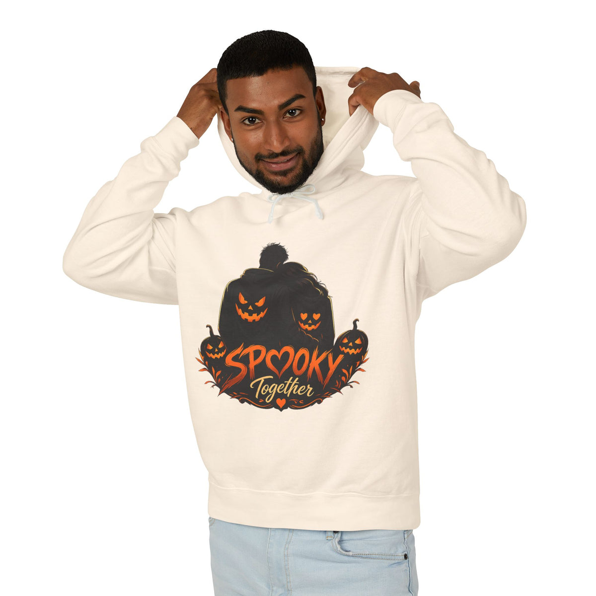 Spooky Together Hoodie — Halloween Jack-o'-Lantern Graphic Sweatshirt