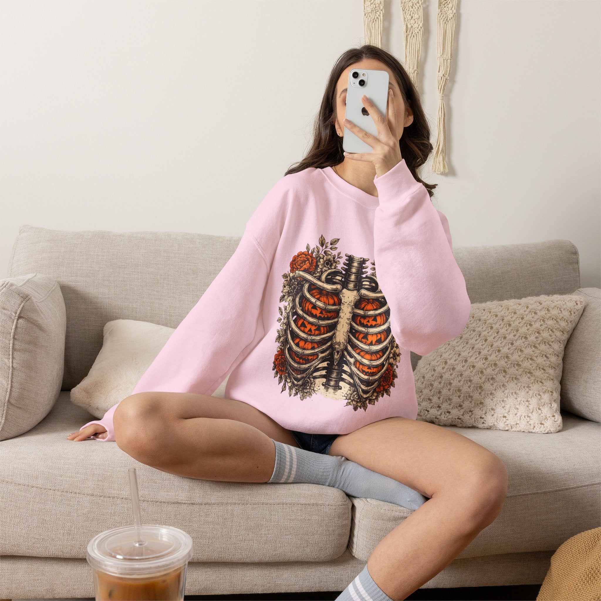 Rib Cage Floral Crewneck Sweatshirt