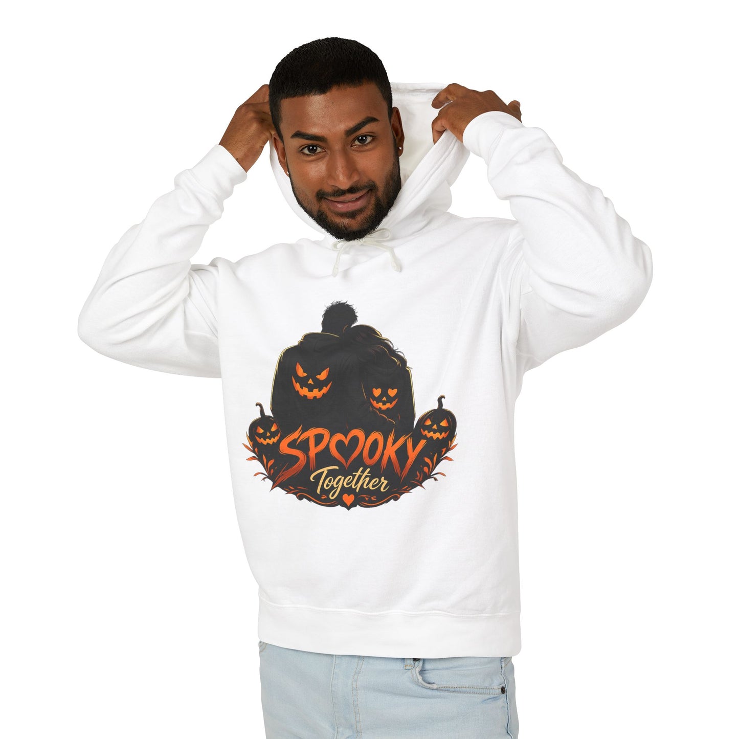 Spooky Together Hoodie — Halloween Jack-o'-Lantern Graphic Sweatshirt