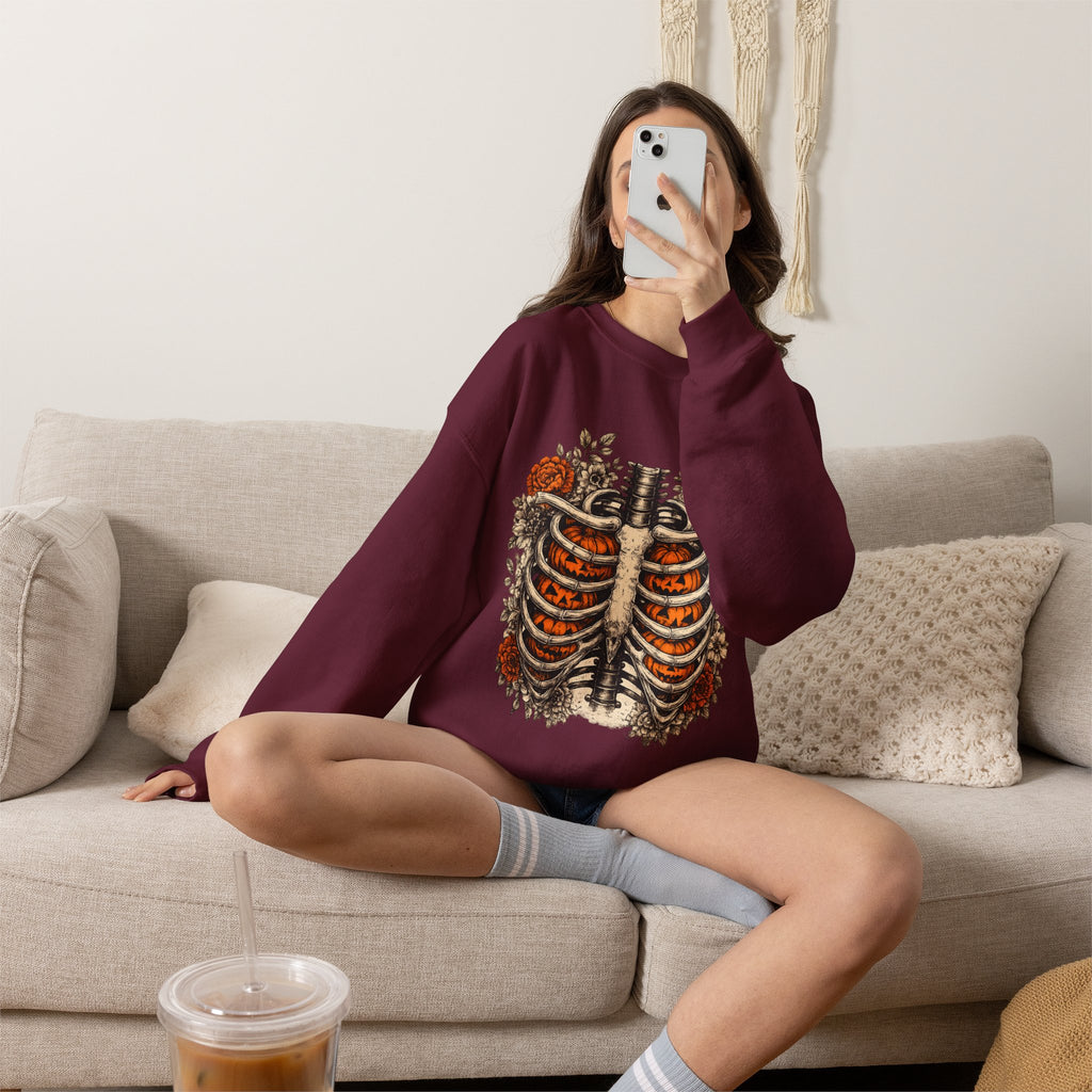 Rib Cage Floral Crewneck Sweatshirt