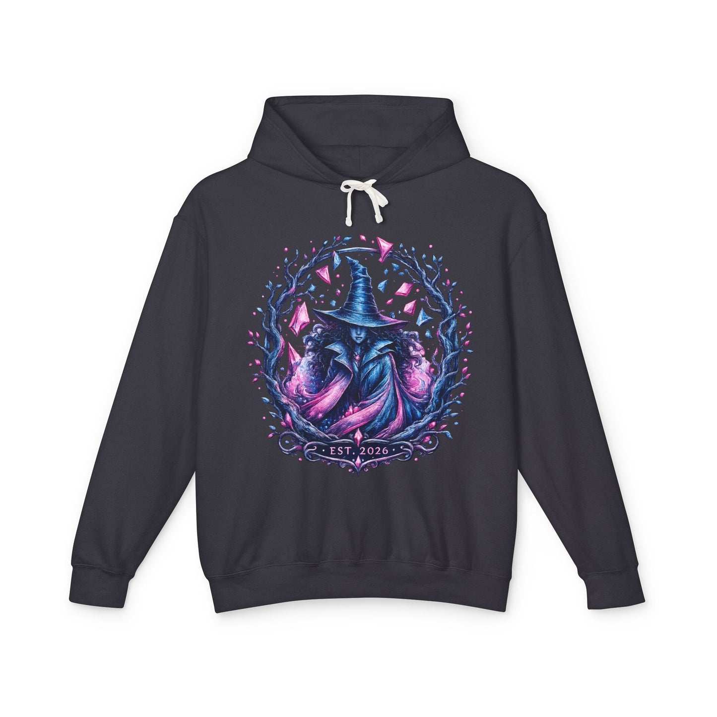 Witch Raven Hoodie — Mystical Gothic Witchcraft Pullover