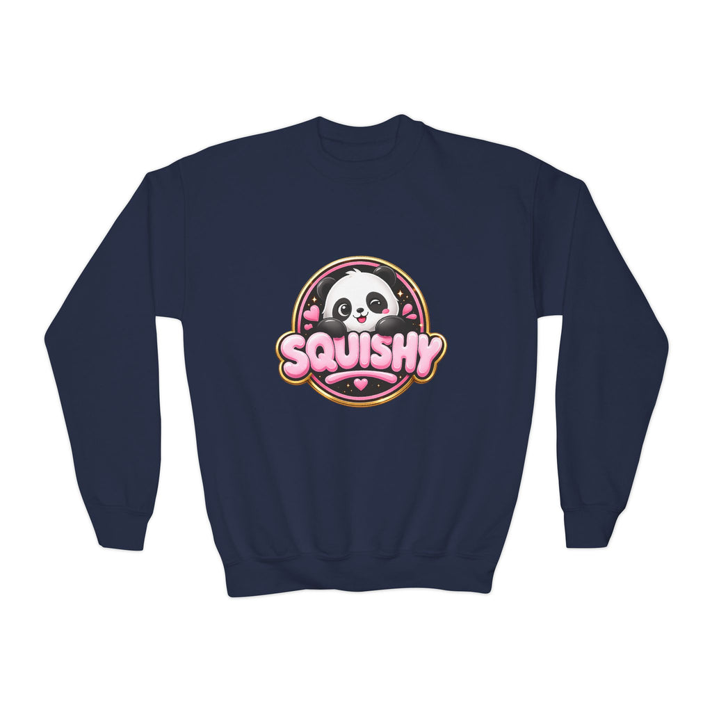 Kids 'Squishy' Panda Crewneck Sweatshirt – Cute Plush Graphic