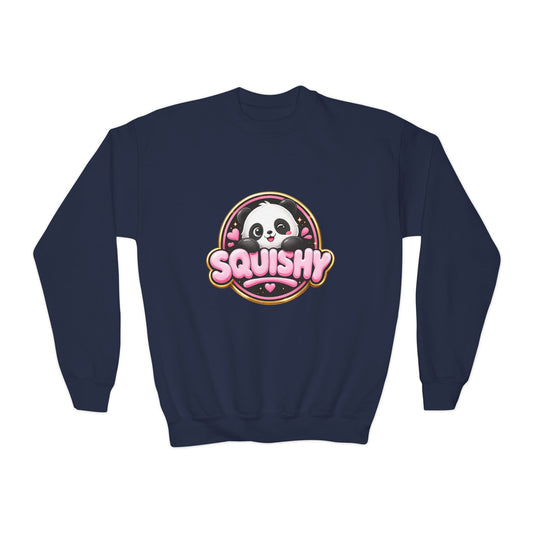 Kids 'Squishy' Panda Crewneck Sweatshirt – Cute Plush Graphic