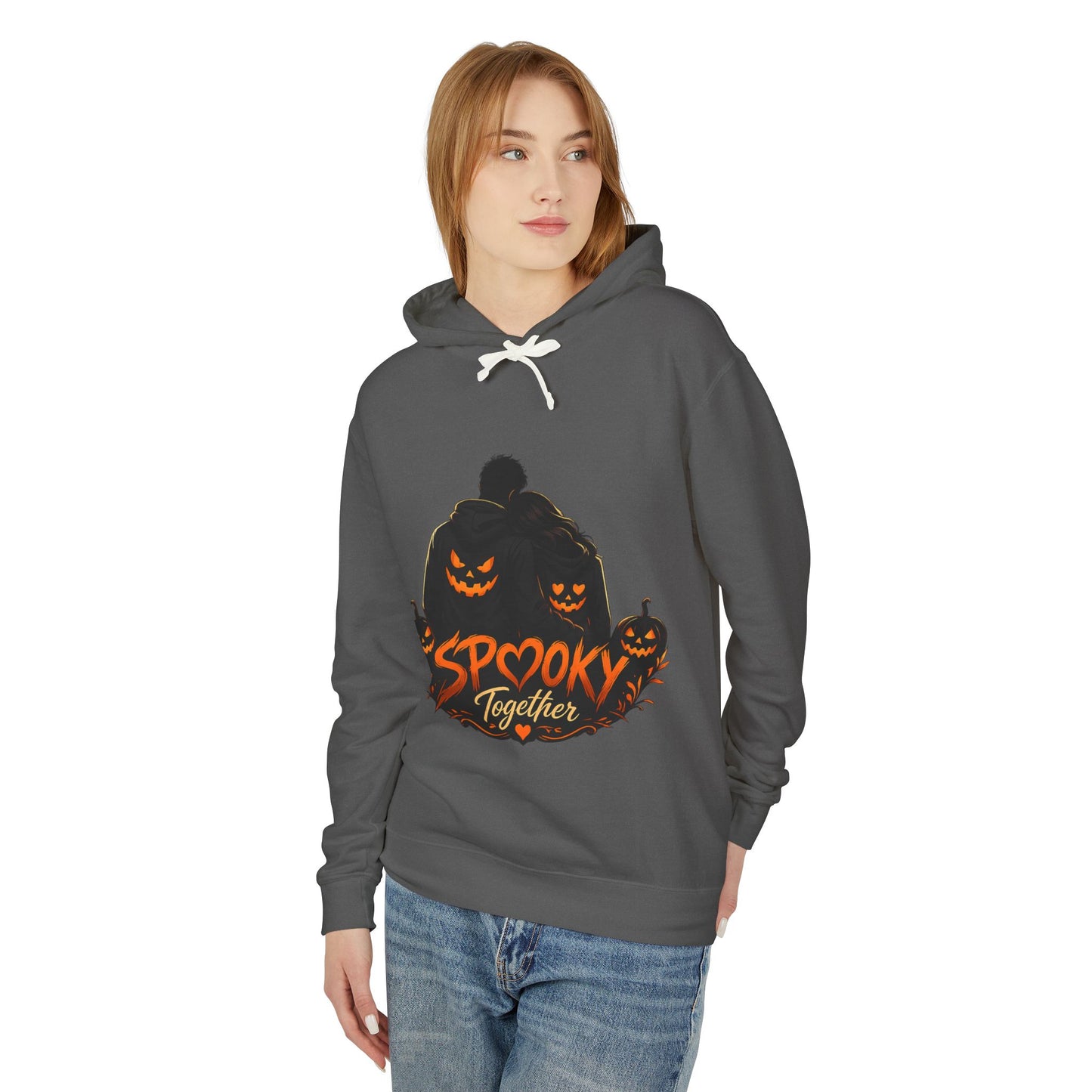 Spooky Together Hoodie — Halloween Jack-o'-Lantern Graphic Sweatshirt
