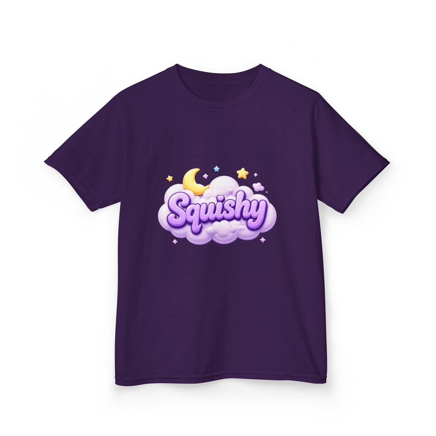 Kids Tee — "Squishy" Cloud & Moon Cute Graphic