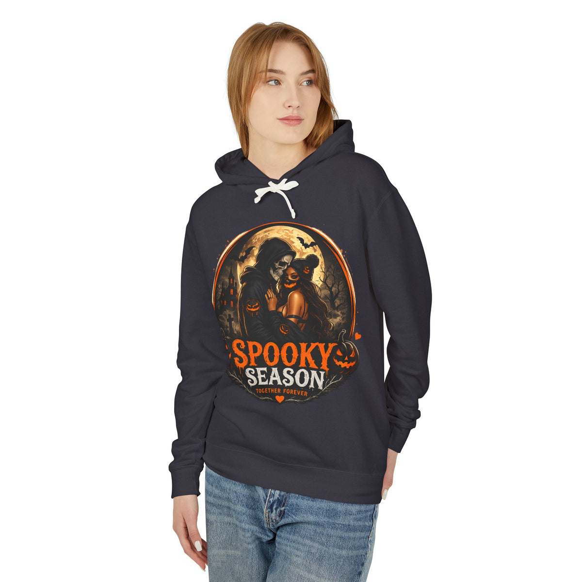 Spooky Season Hoodie — Vintage Skeleton & Halloween Sweatshirt