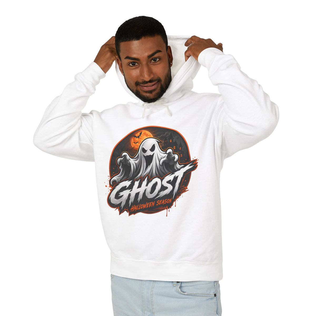 Ghost Halloween Hoodie — Spooky Haunted Season Pullover