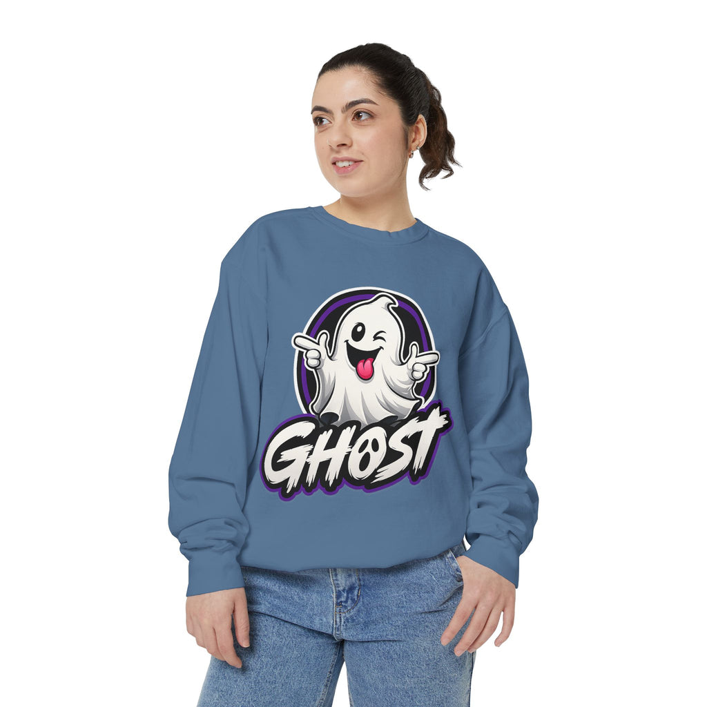 Ghost Graphic Sweatshirt — Playful Halloween Crewneck