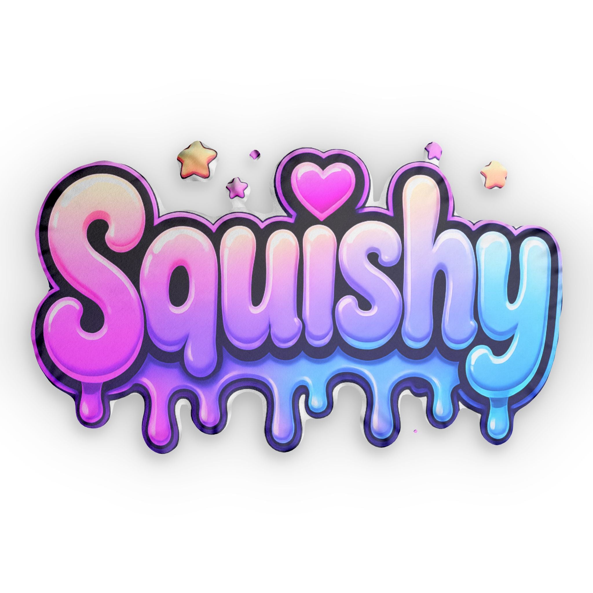 Squishy Drip Logo Pillow