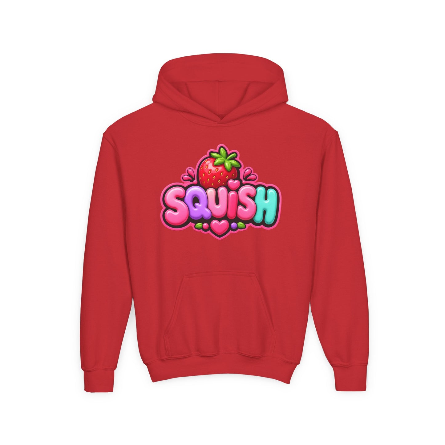 Cute 'Squish' Strawberry Graphic Pullover