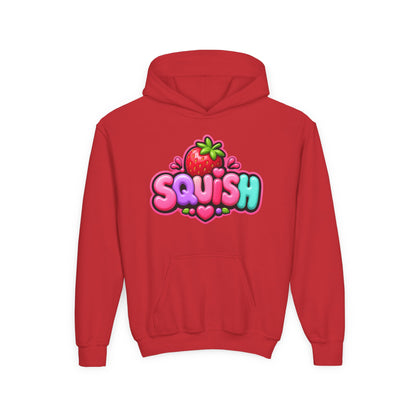 Cute 'Squish' Strawberry Graphic Pullover