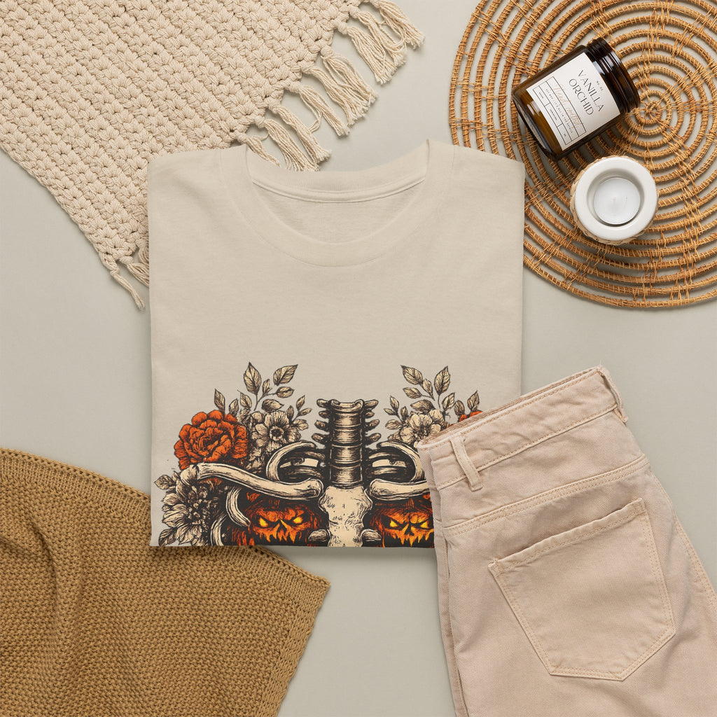 Halloween Ribcage Pumpkin T-Shirt
