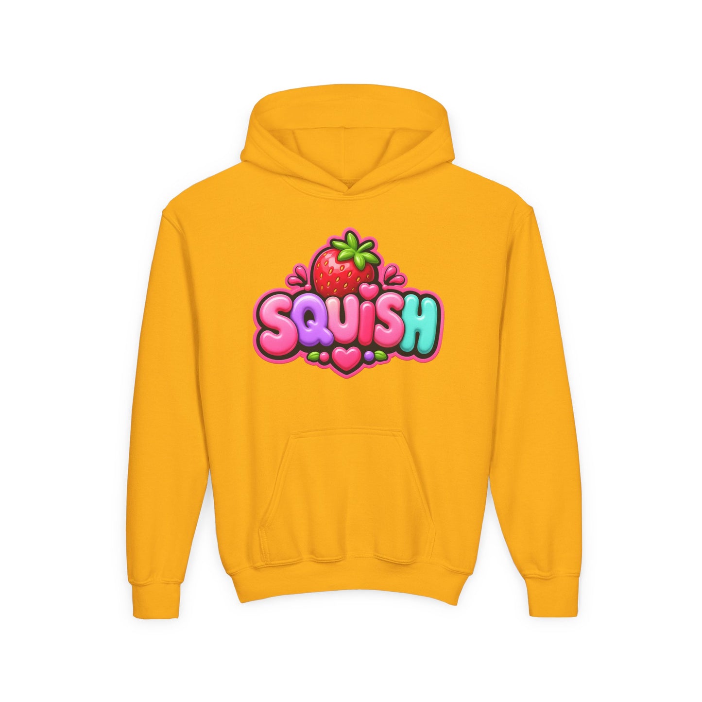 Cute 'Squish' Strawberry Graphic Pullover