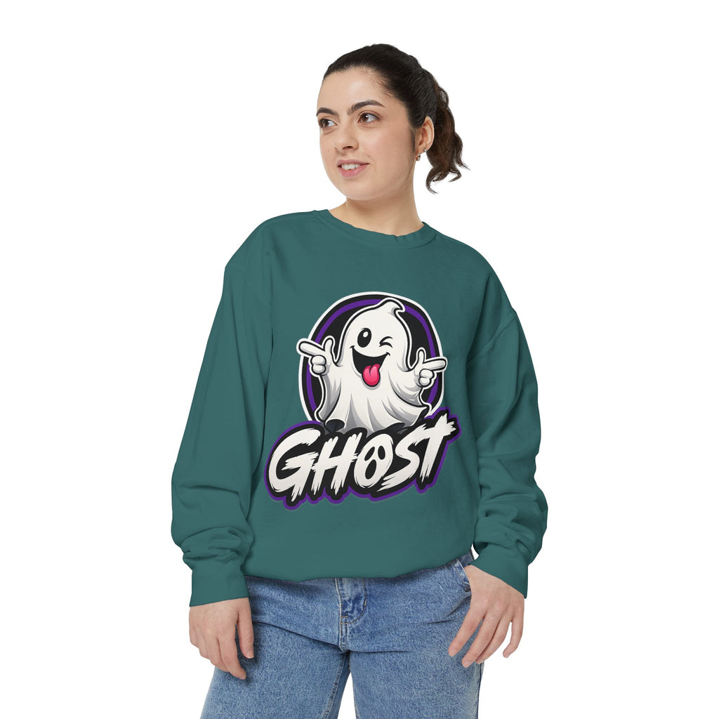 Ghost Graphic Sweatshirt — Playful Halloween Crewneck