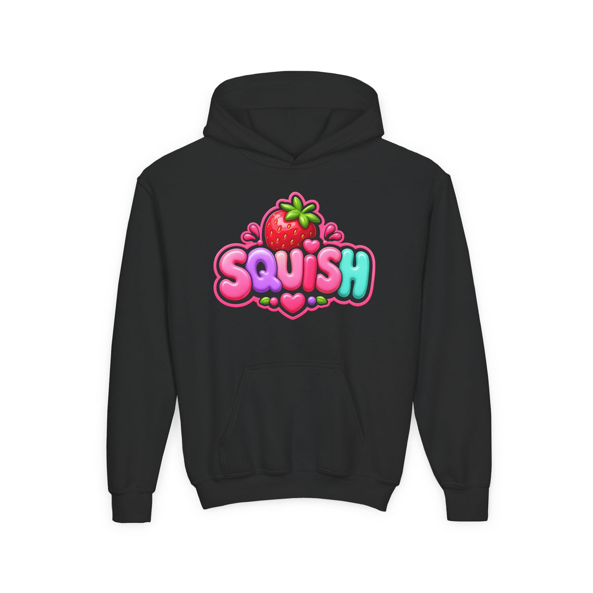 Cute 'Squish' Strawberry Graphic Pullover