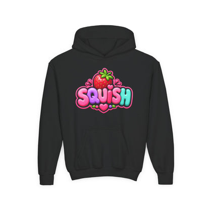 Cute 'Squish' Strawberry Graphic Pullover