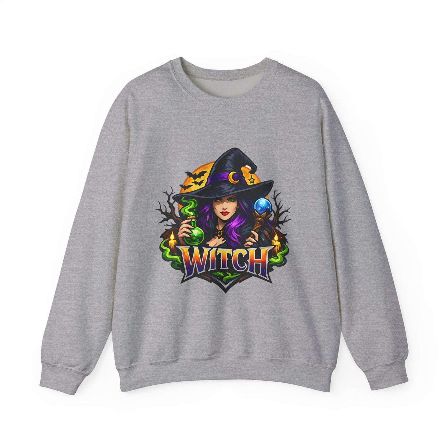 Witch Graphic Sweatshirt – Mystic Witch Halloween Crewneck