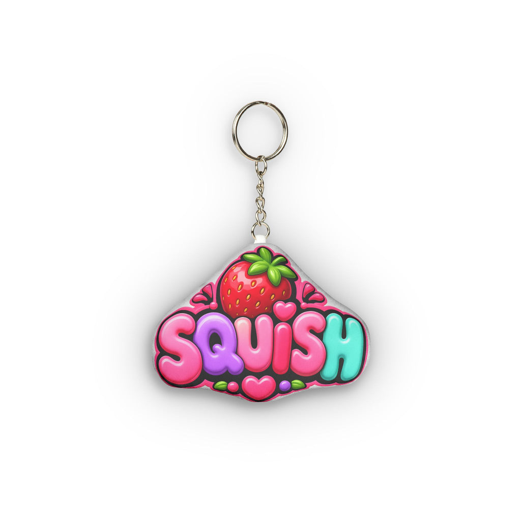 Squish Strawberry Mini Plush Keychain