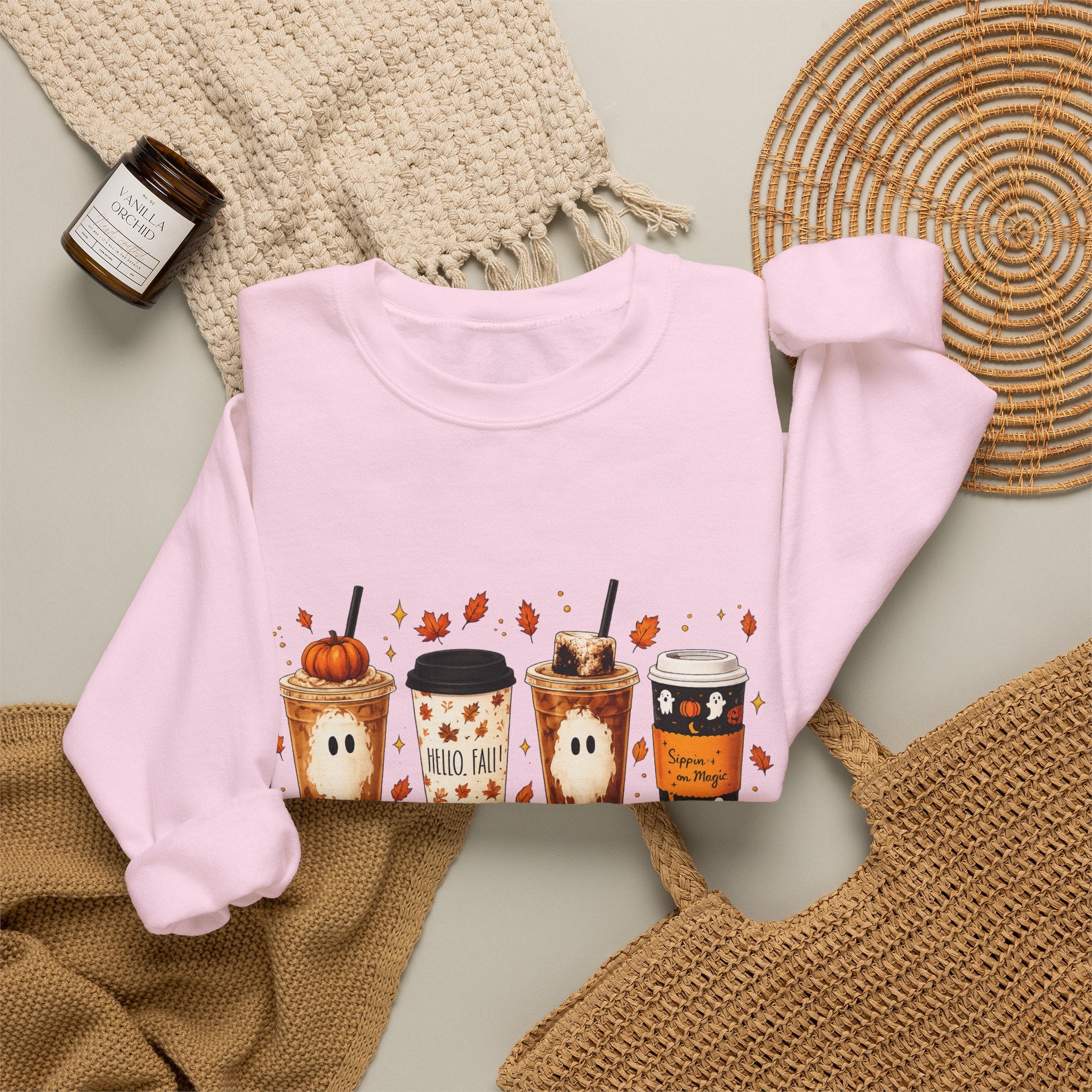 Autumn Cozy Coffee Crewneck Sweatshirt