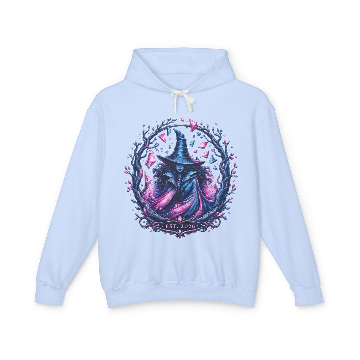 Witch Raven Hoodie — Mystical Gothic Witchcraft Pullover