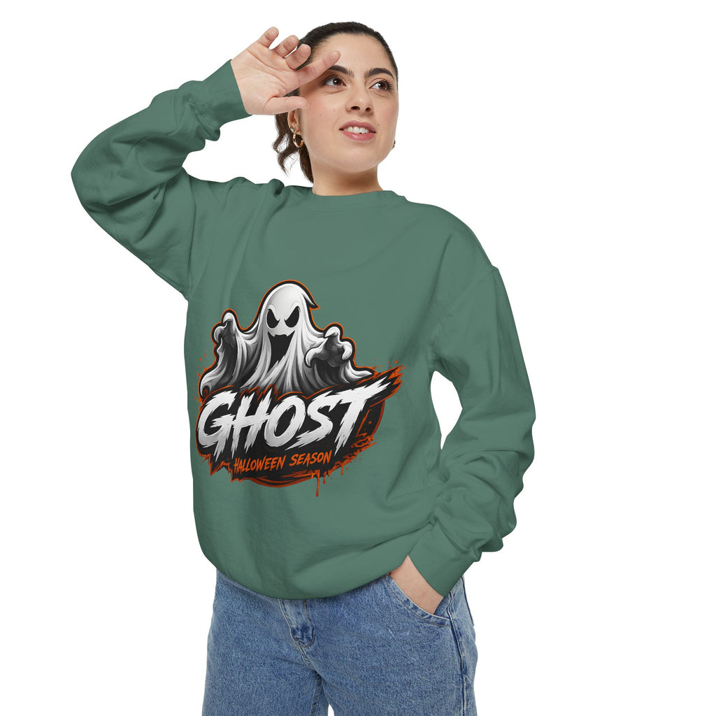 Ghost Halloween Sweatshirt — Spooky "Halloween Season" Graphic Crewneck