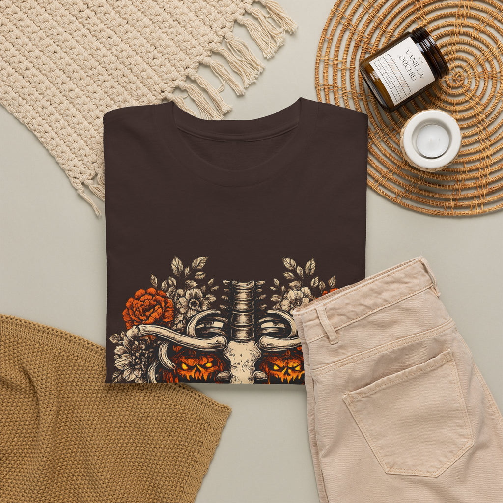 Halloween Ribcage Pumpkin T-Shirt