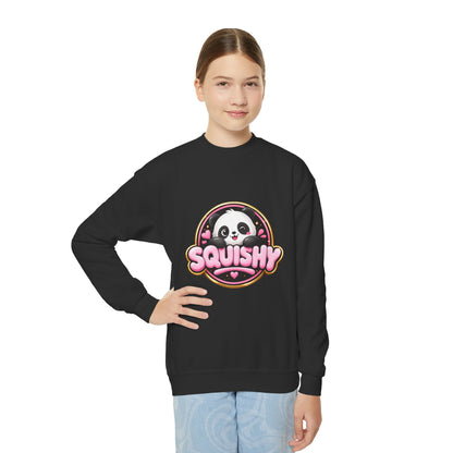 Kids 'Squishy' Panda Crewneck Sweatshirt – Cute Plush Graphic