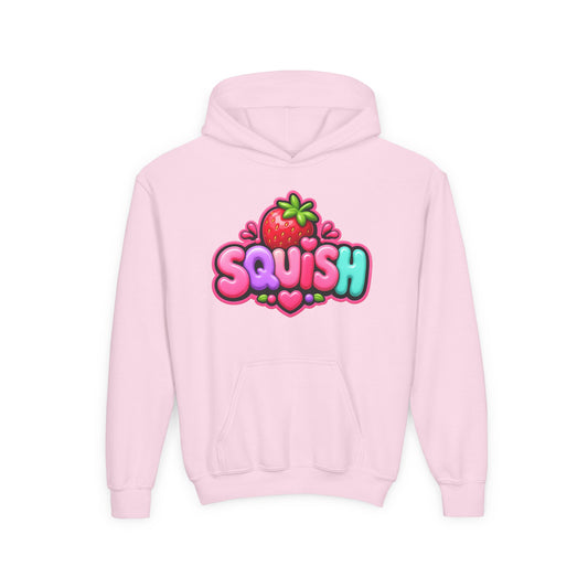 Cute 'Squish' Strawberry Graphic Pullover