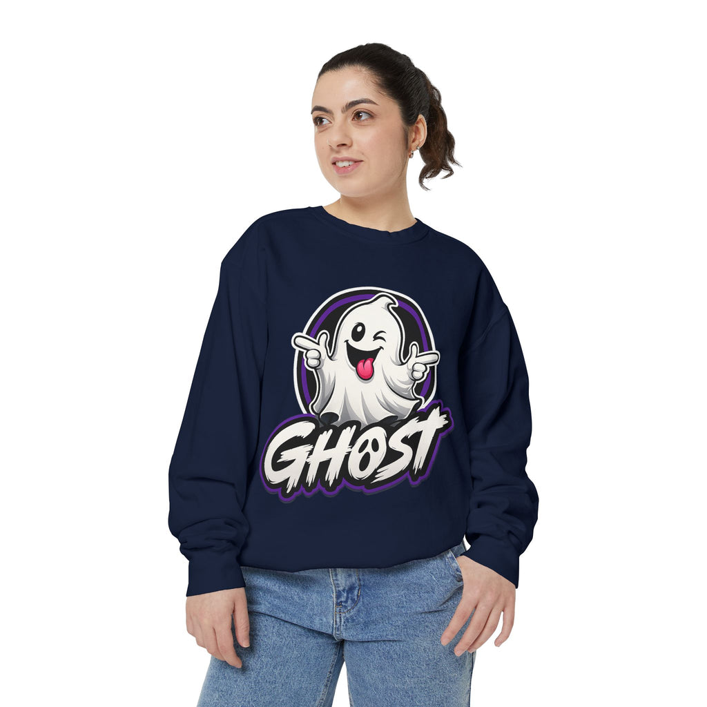 Ghost Graphic Sweatshirt — Playful Halloween Crewneck