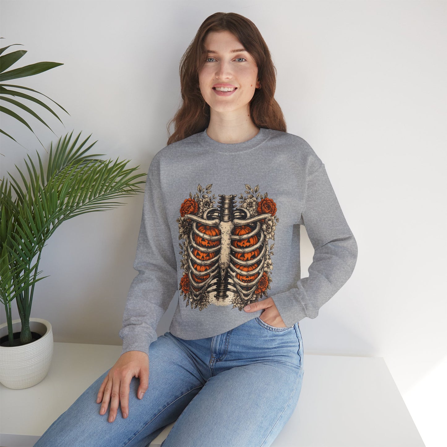Rib Cage Floral Crewneck Sweatshirt
