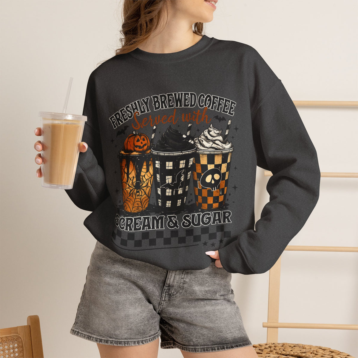 Halloween Coffee Sweatshirt