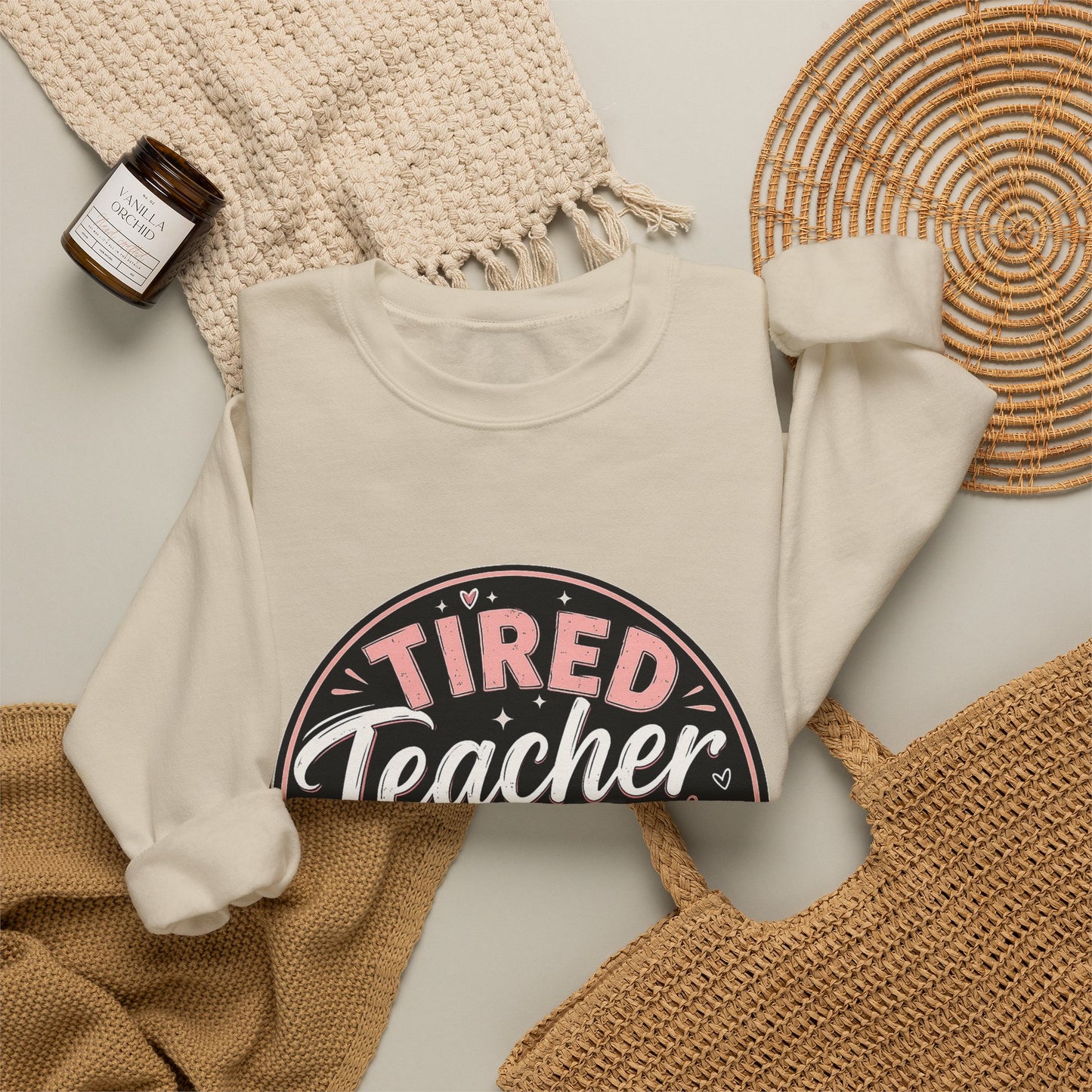 Tired Teacher Club Sweatshirt