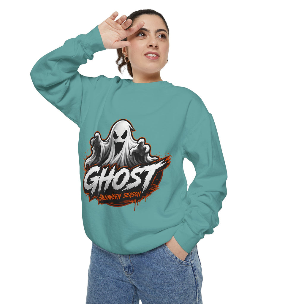 Ghost Halloween Sweatshirt — Spooky "Halloween Season" Graphic Crewneck