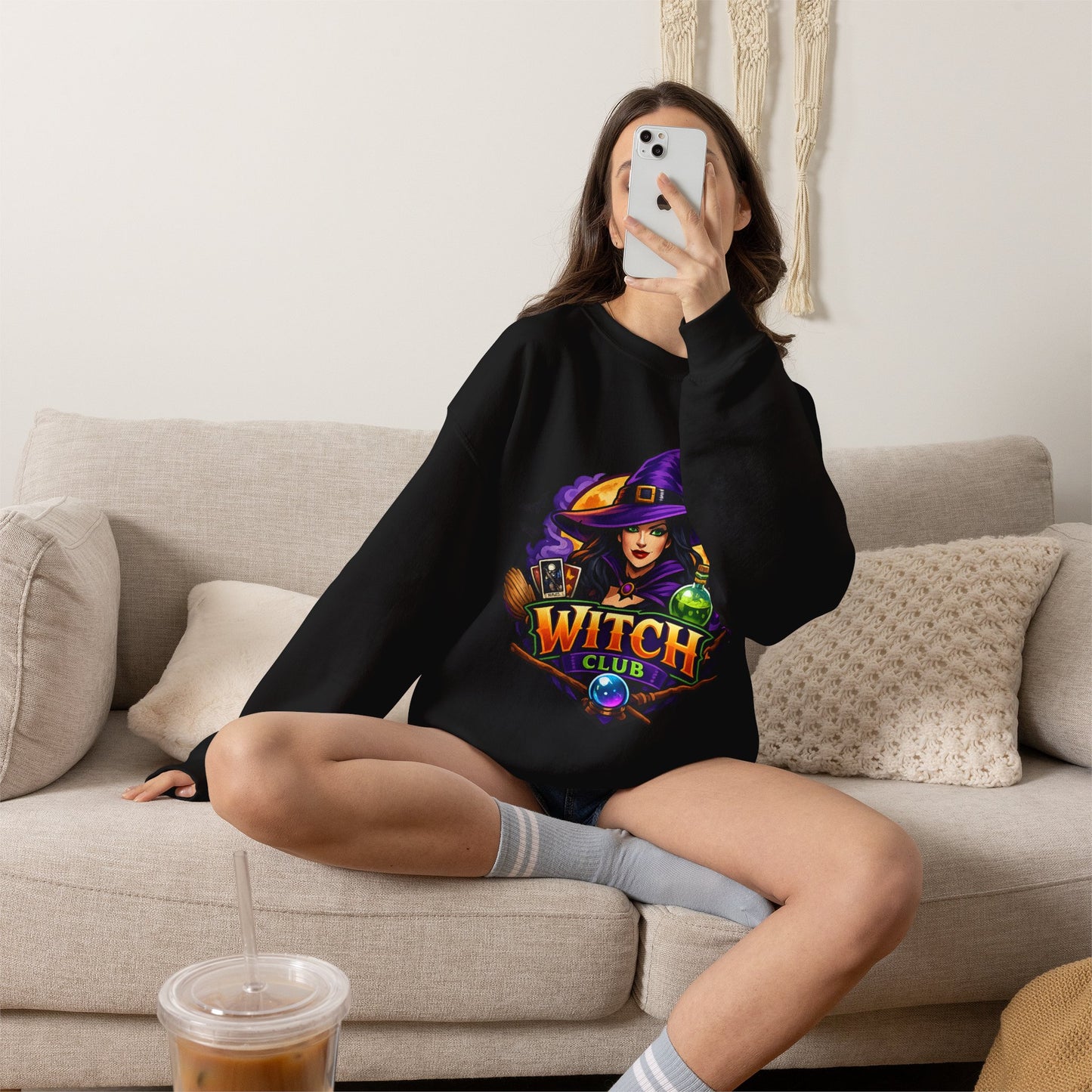 Witch Club Crewneck Sweatshirt – Halloween Witch