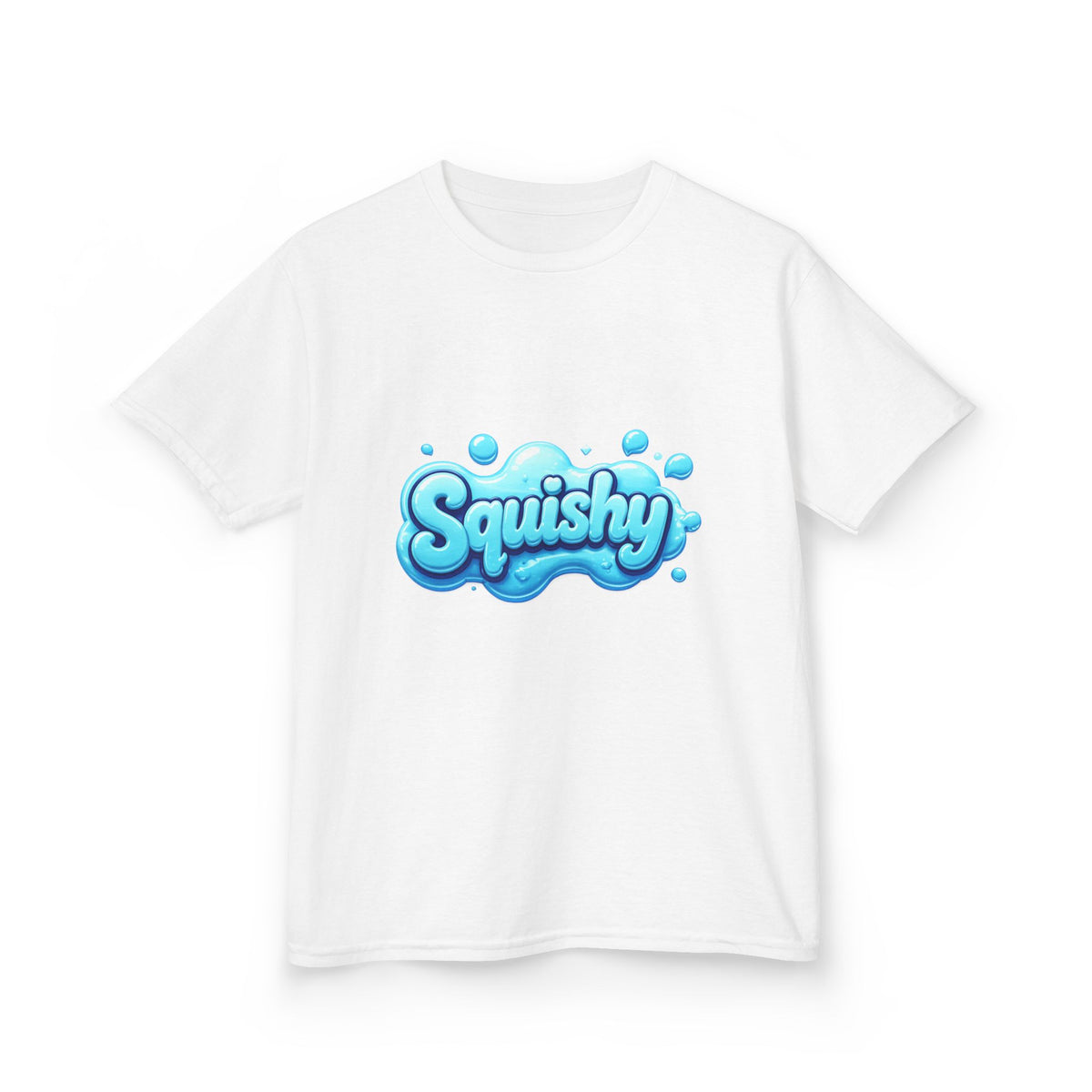 Kids Tee — "Squishy" Blue Bubble Graphic