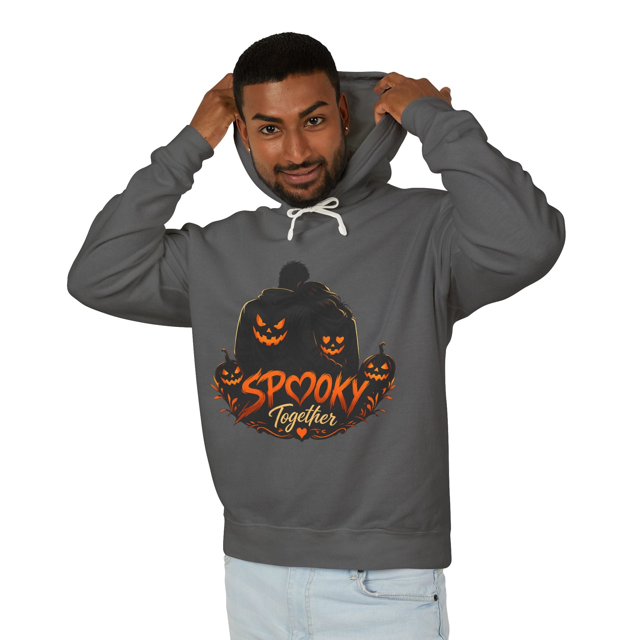 Spooky Together Hoodie — Halloween Jack-o'-Lantern Graphic Sweatshirt