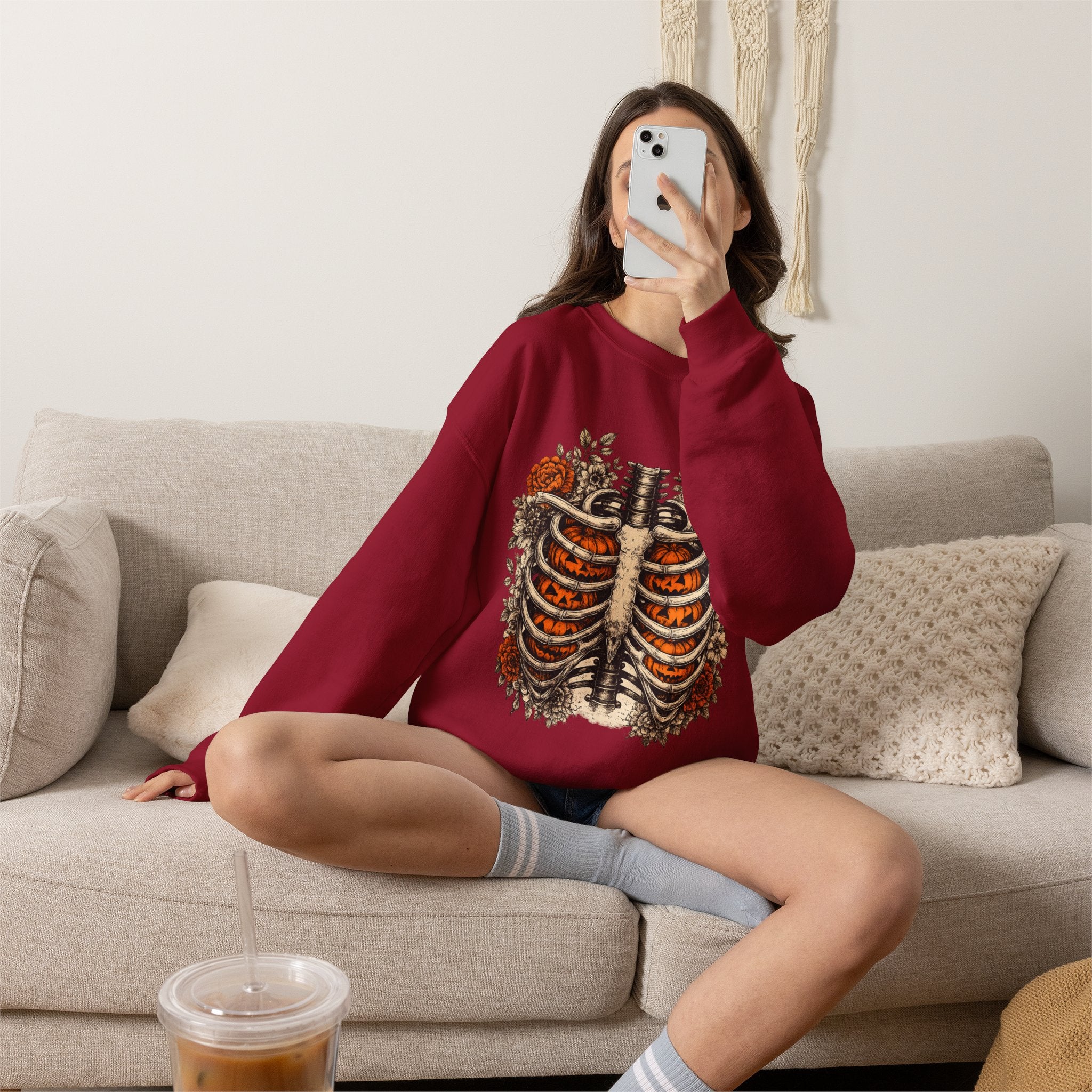 Rib Cage Floral Crewneck Sweatshirt