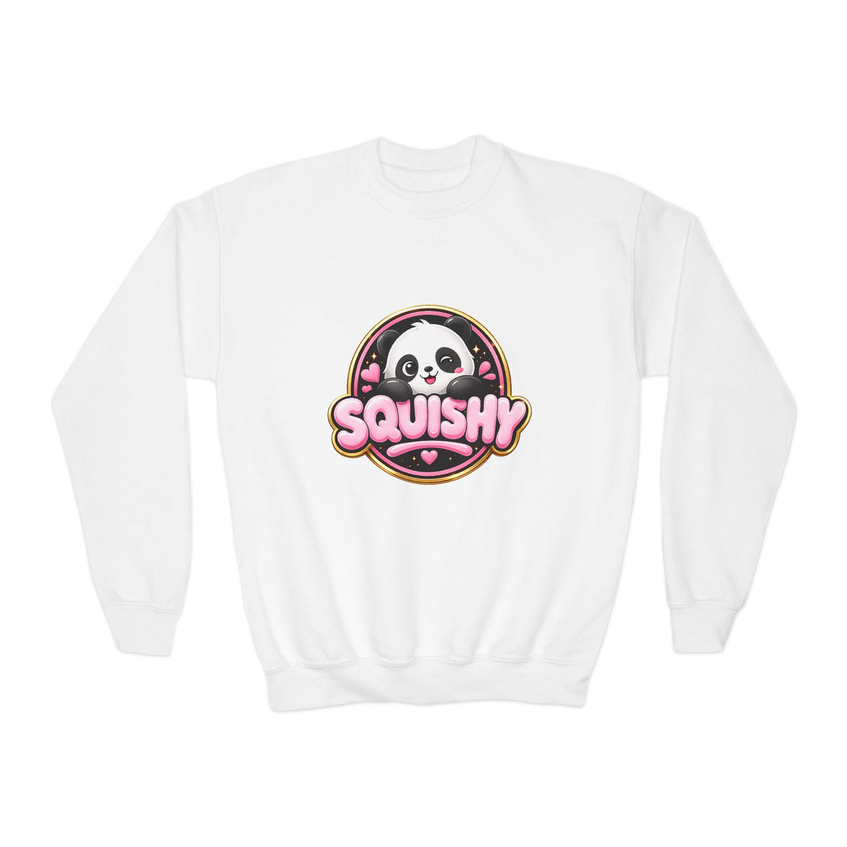 Kids 'Squishy' Panda Crewneck Sweatshirt – Cute Plush Graphic