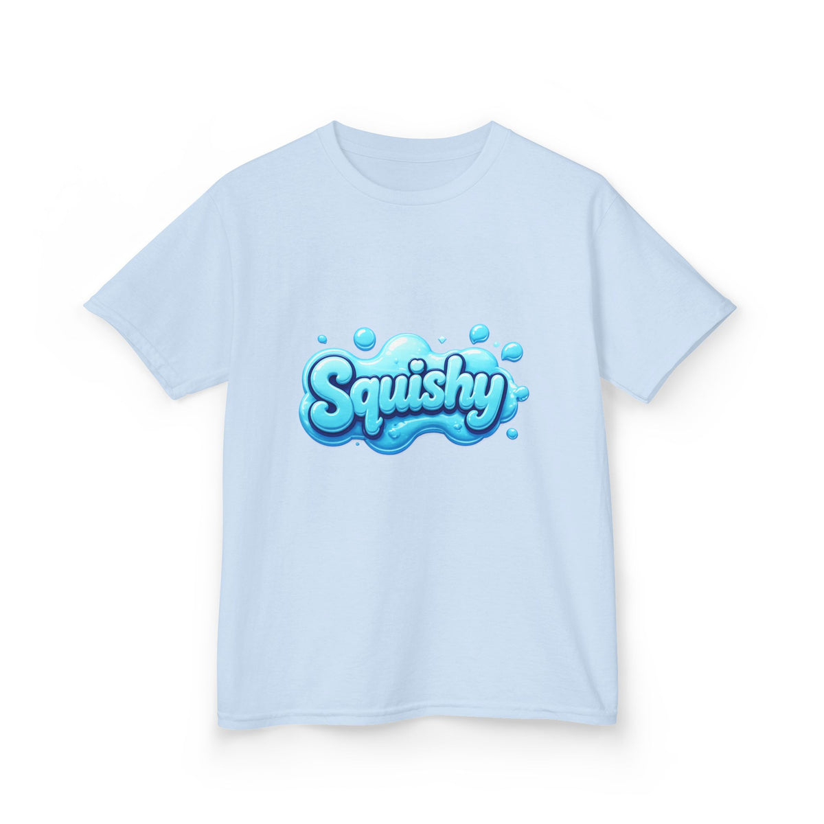 Kids Tee — "Squishy" Blue Bubble Graphic