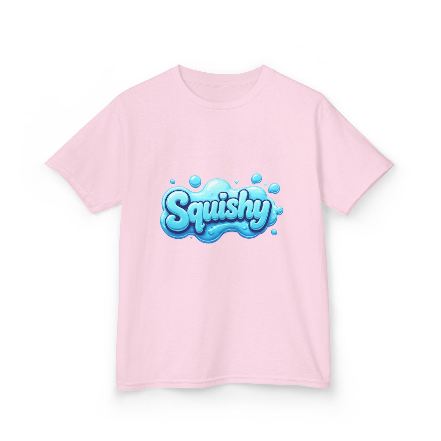 Kids Tee — "Squishy" Blue Bubble Graphic