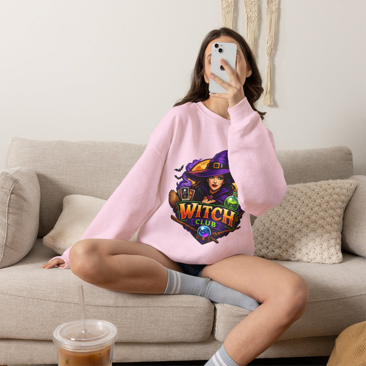 Witch Club Crewneck Sweatshirt – Halloween Witch