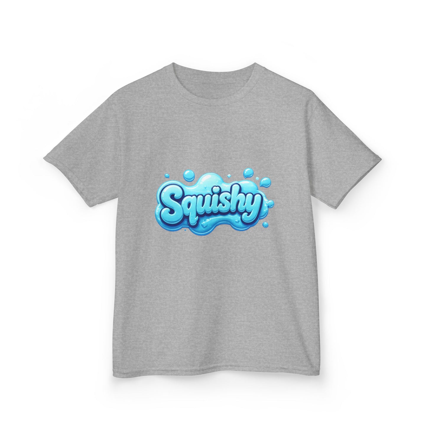 Kids Tee — "Squishy" Blue Bubble Graphic