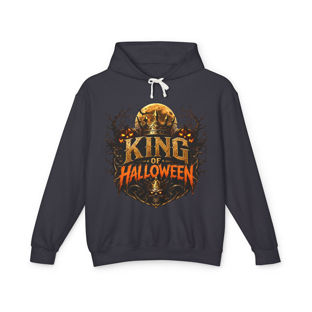 King of Halloween Hoodie — Spooky Pumpkin Skull Graphic Sweatshirt