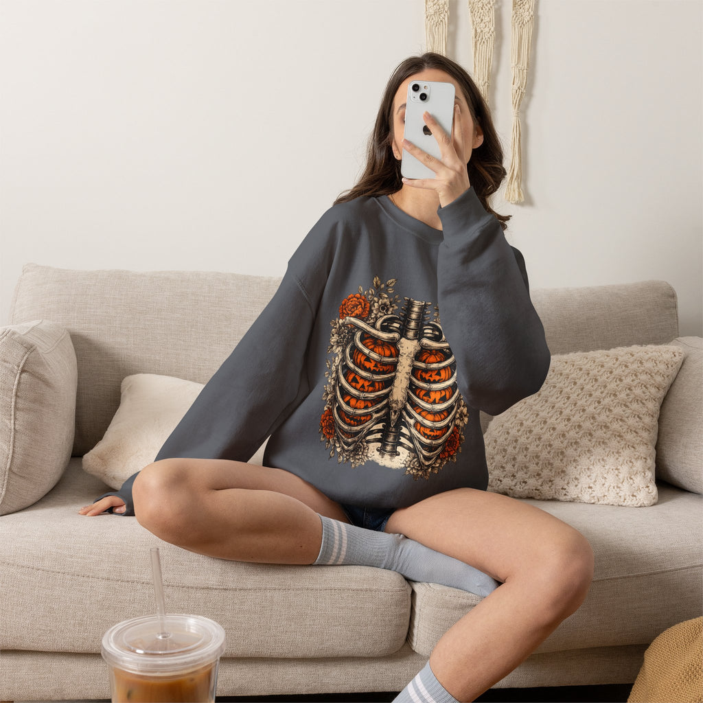 Rib Cage Floral Crewneck Sweatshirt