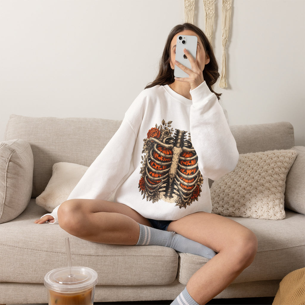 Rib Cage Floral Crewneck Sweatshirt