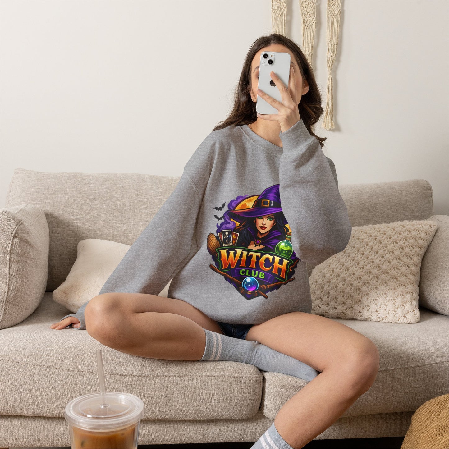 Witch Club Crewneck Sweatshirt – Halloween Witch
