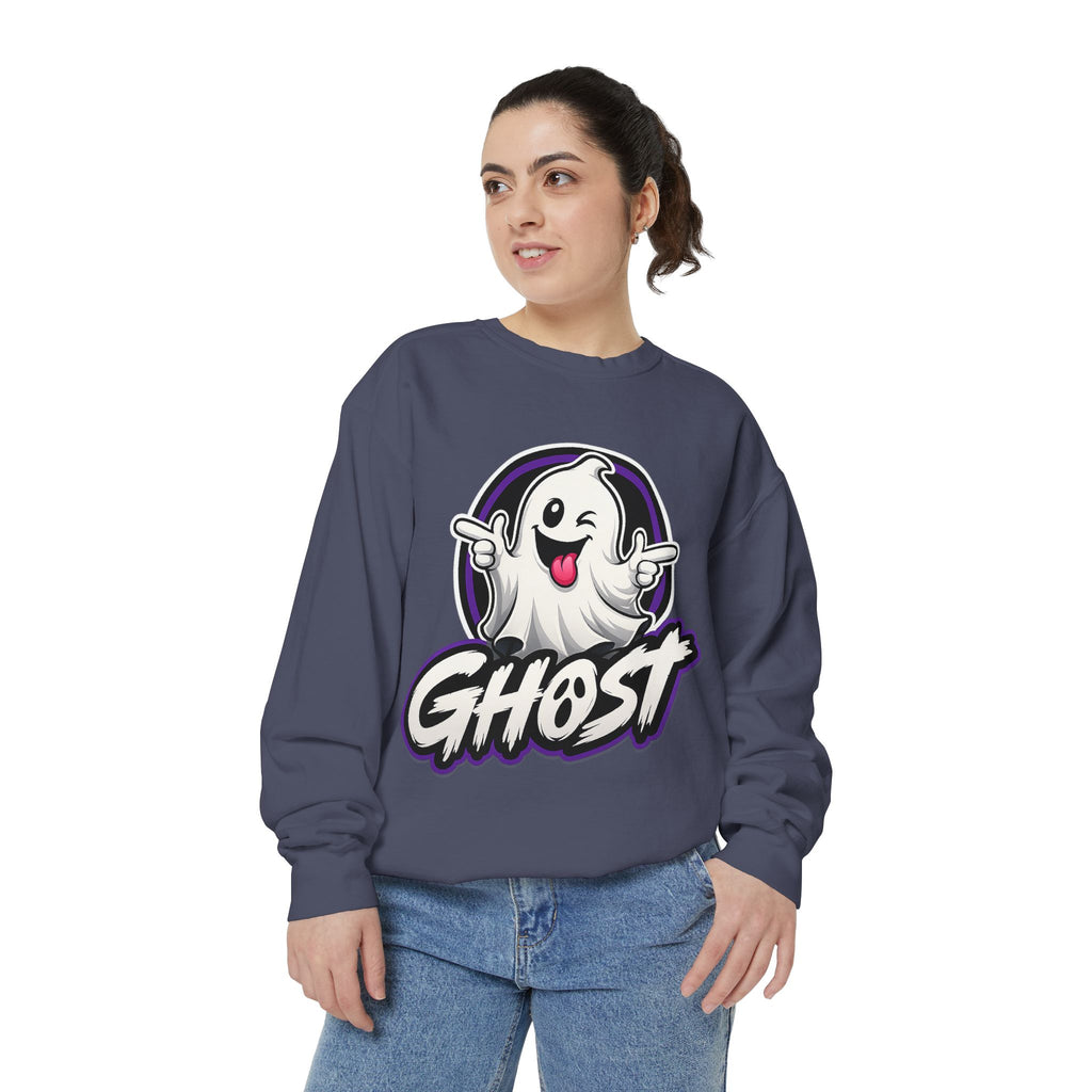 Ghost Graphic Sweatshirt — Playful Halloween Crewneck