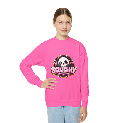 Kids 'Squishy' Panda Crewneck Sweatshirt – Cute Plush Graphic